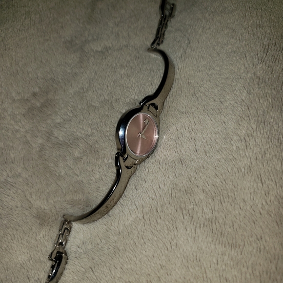 Movado Pink Face Bangle Watch 0605284 - Picture 8 of 10